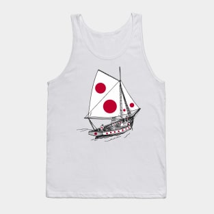 Vintage Japan Ship Sailor Team of Japanese Pride | Support Japan Culture Tank Top